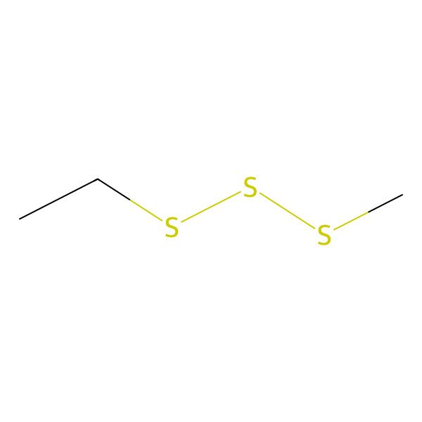 2D Structure of Methyl ethyl trisulfide
