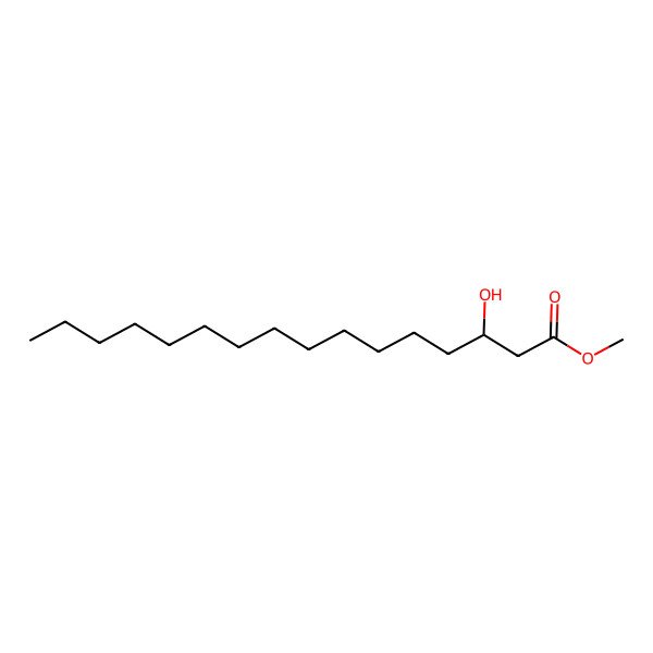 2D Structure of methyl (S)-3-hydroxypalmitate