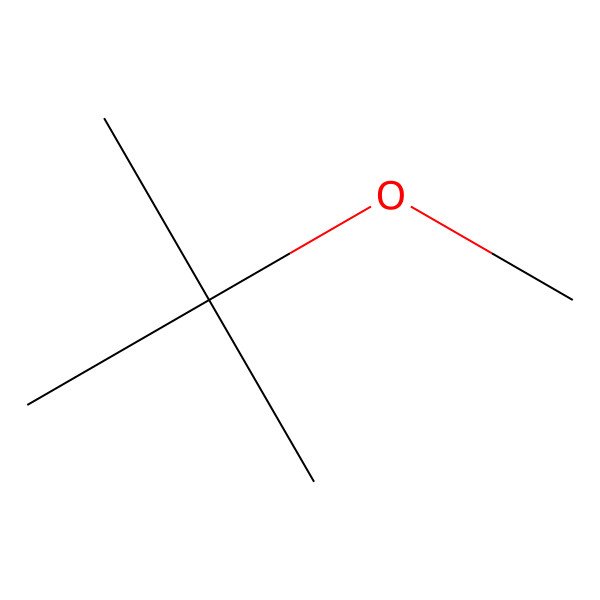 2D Structure of Methyl tert-butyl ether