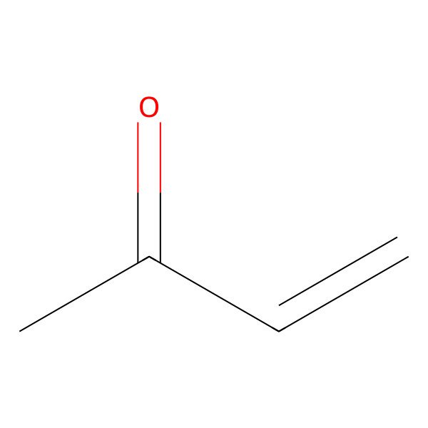 2D Structure of Methyl vinyl ketone