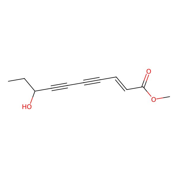 2D Structure of methyl (Z)-8-hydroxydec-2-en-4,6-diynoate