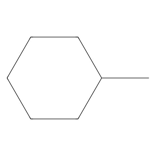 2D Structure of Methylcyclohexane