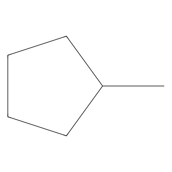 2D Structure of Methylcyclopentane