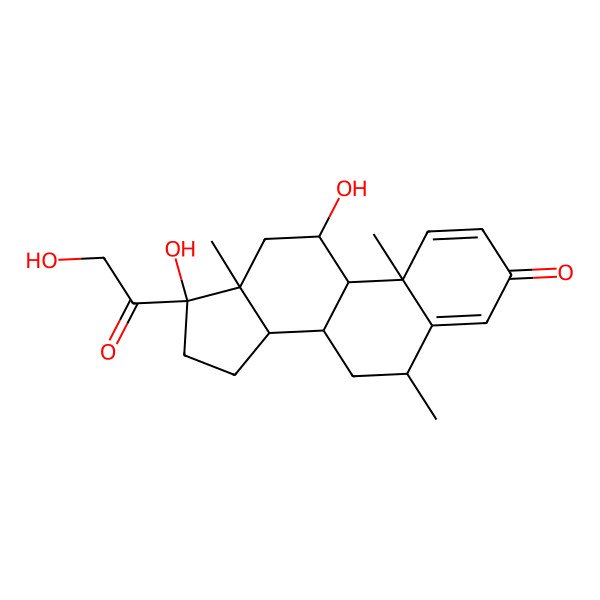 2D Structure of Methylprednisolone