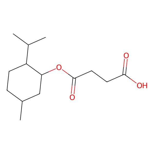 2D Structure of 1-(5-Methyl-2-(1-methylethyl)cyclohexyl) hydrogen butanedioate