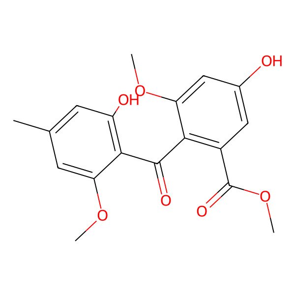 2D Structure of Monomethylsulochrin 2D Structure of Monomethylsulochrin
