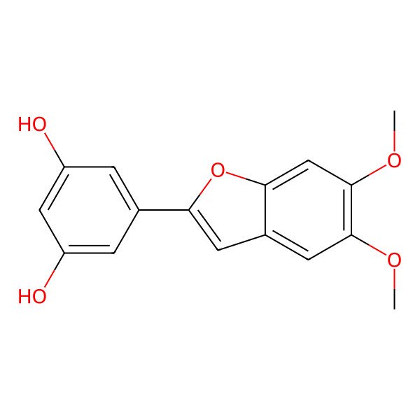 2D Structure of Moracin F