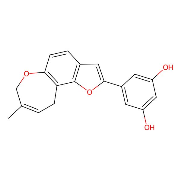 2D Structure of Moracin G