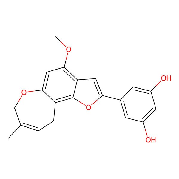 2D Structure of Moracin H