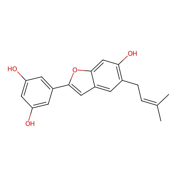 2D Structure of Moracin N