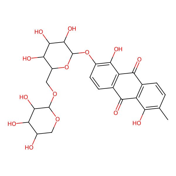 2D Structure of Morindin 2D Structure of Morindin
