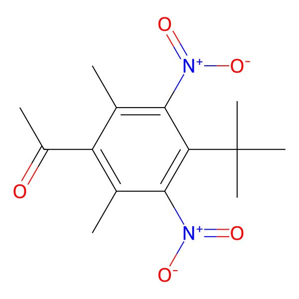2D Structure of Musk ketone