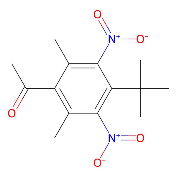 2D Structure of Musk ketone