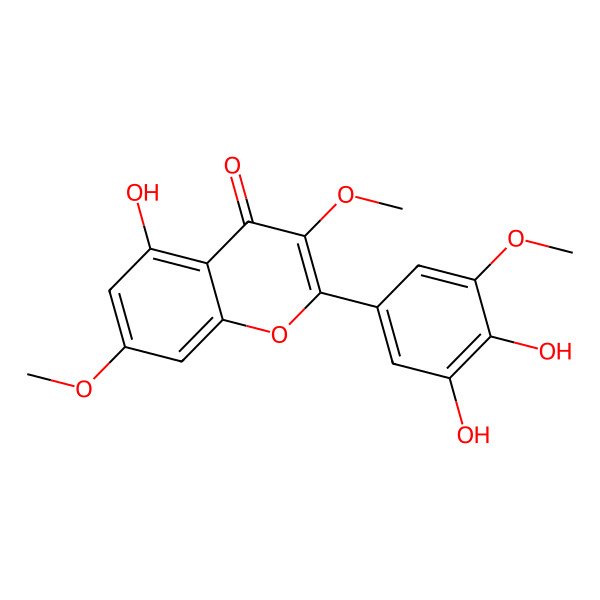 2D Structure of Myricetin 3,7,3'-trimethyl ether