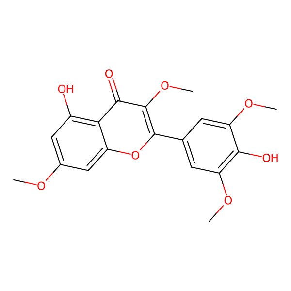 2D Structure of Myricetin 3,7,3',5'-tetramethyl ether