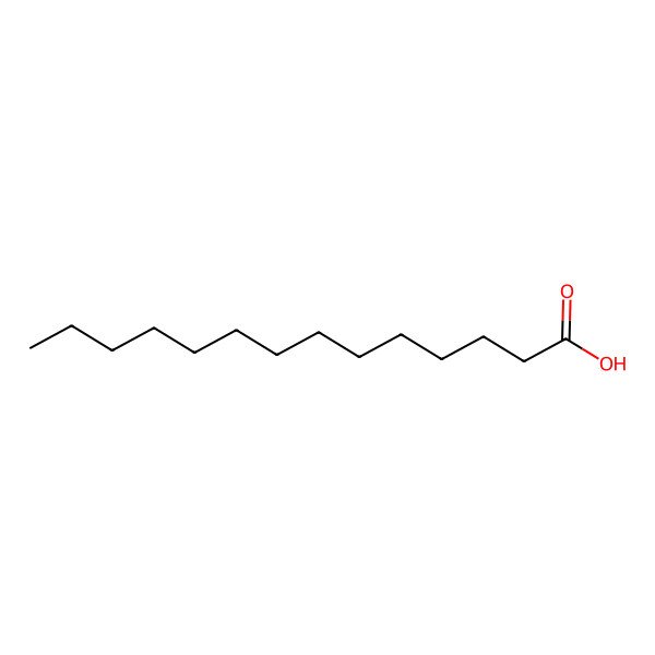 2D Structure of Myristic Acid