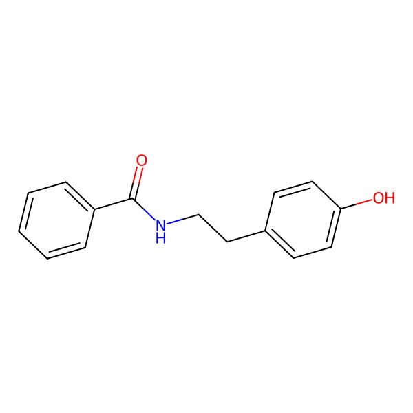 2D Structure of N-[2-(4-Hydroxyphenyl)ethyl]benzamide