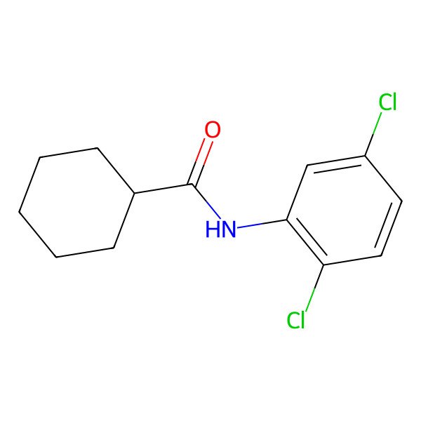 2D Structure of N-(2,5-Dichlorophenyl)cyclohexanecarboxamide
