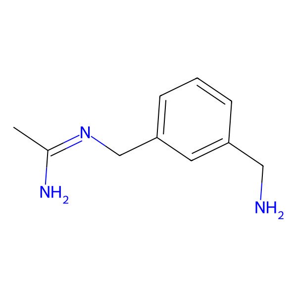 2D Structure of N-(3-(Aminomethyl)benzyl)acetamidine