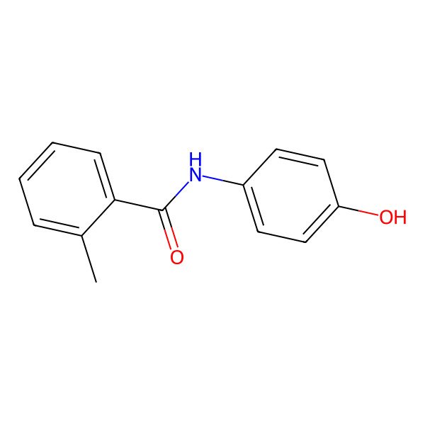 2D Structure of N-(4-Hydroxyphenyl)-2-methylbenzamide 2D Structure of N-(4-Hydroxyphenyl)-2-methylbenzamide