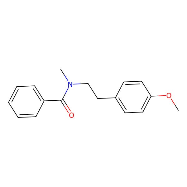 2D Structure of N-[2-(4-methoxyphenyl)ethyl]-N-methylbenzamide