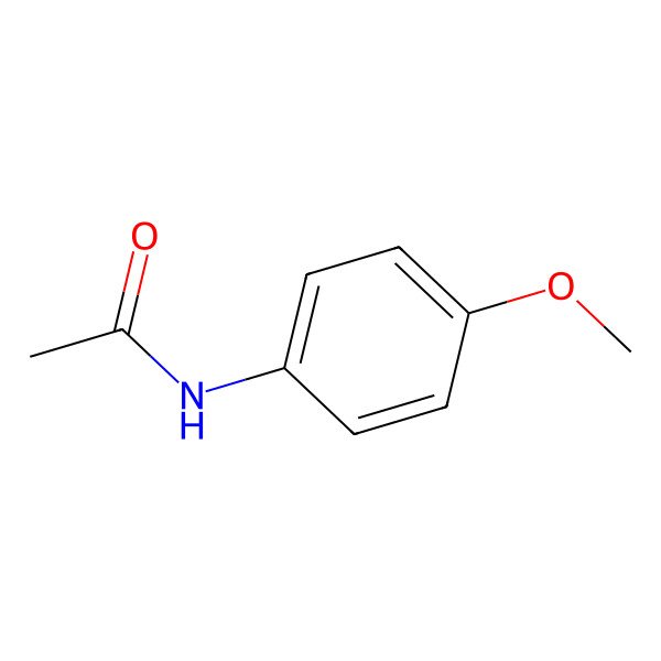 2D Structure of N-(4-Methoxyphenyl)Acetamide
