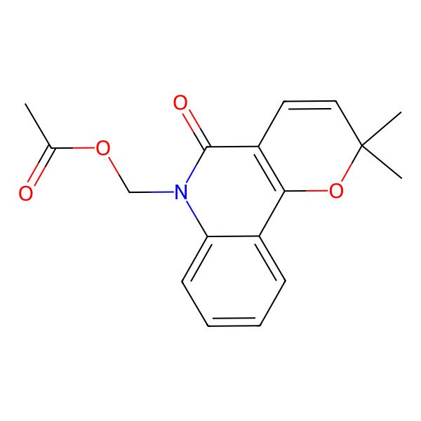 2D Structure of N-Acetoxymethylflindersine