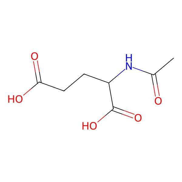 2D Structure of N-Acetyl-D-glutamic acid