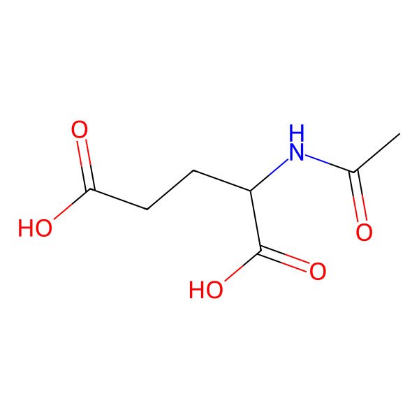 2D Structure of N-Acetyl-L-glutamic acid