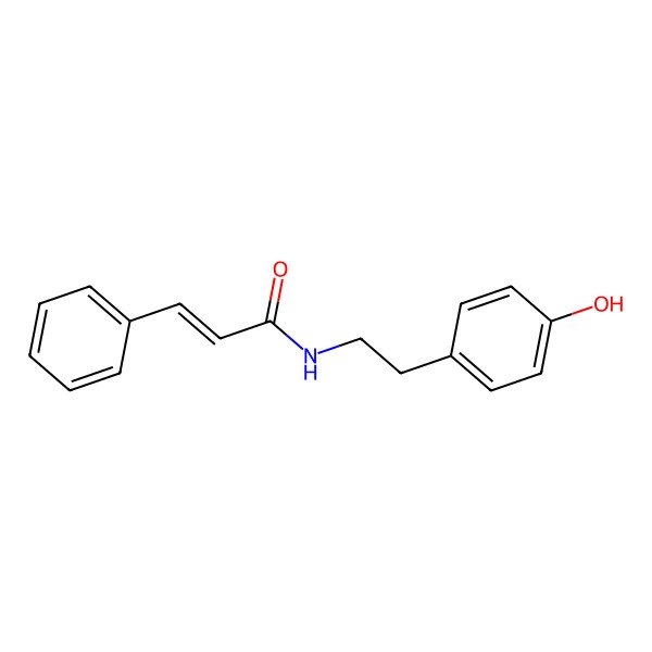 2D Structure of N-cinnamoyltyramine