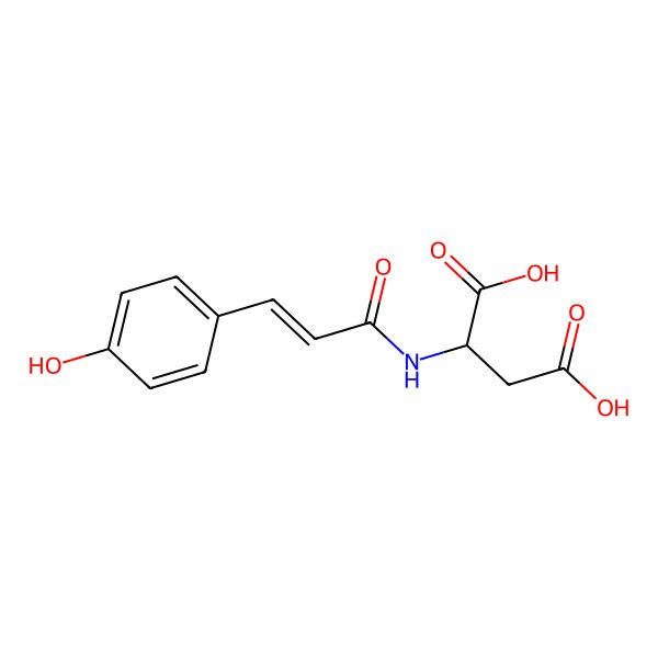 2D Structure of N-Coumaroyl-L-aspartic acid 2D Structure of N-Coumaroyl-L-aspartic acid