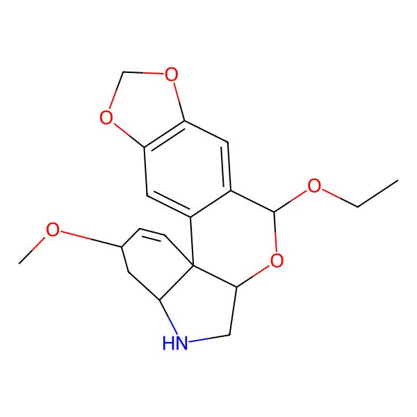 2D Structure of N-Desmethyl-8beta-ethoxypretazettine 2D Structure of N-Desmethyl-8beta-ethoxypretazettine