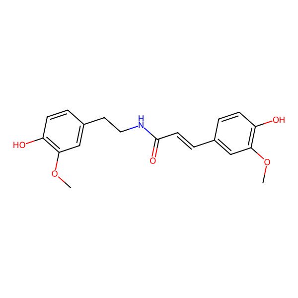2D Structure of N-Feruloyl-3-methoxytyramine, (Z)-