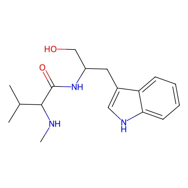 2D Structure of n-Methyl-l-valyl-l-tryptophanol