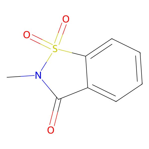 2D Structure of N-Methylsaccharin