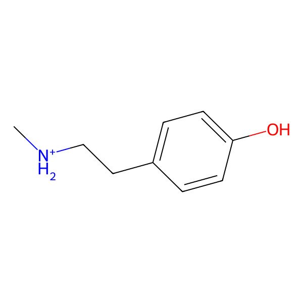 2D Structure of N-methyltyraminium 2D Structure of N-methyltyraminium