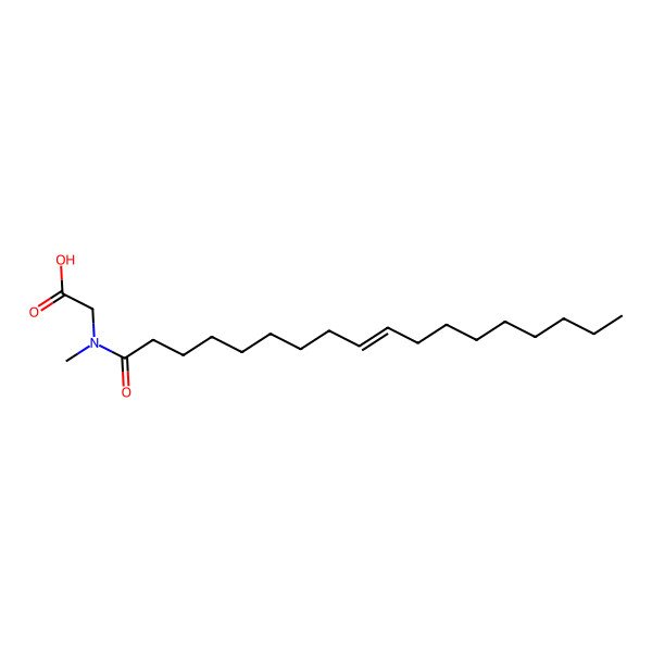 2D Structure of 2-[methyl-[(E)-octadec-9-enoyl]amino]acetic acid