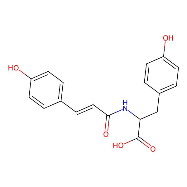 2D Structure of N-p-Coumaroyltyrosine 2D Structure of N-p-Coumaroyltyrosine