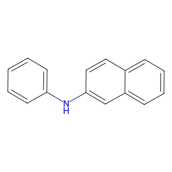 2D Structure of N-Phenyl-2-naphthylamine