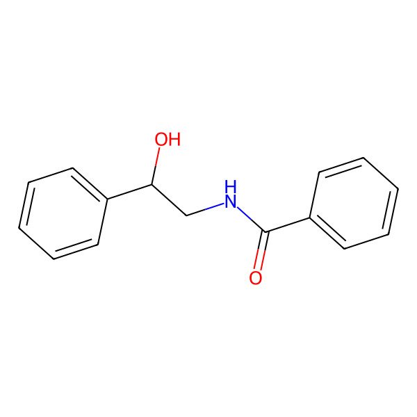 2D Structure of Benzamide, N-[(2S)-2-hydroxy-2-phenylethyl]-