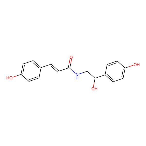 2D Structure of N-trans-p-Coumaroyloctopamine 2D Structure of N-trans-p-Coumaroyloctopamine