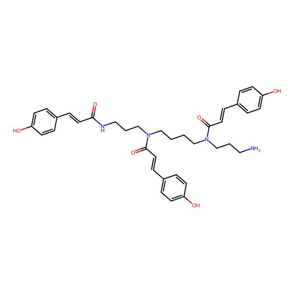 2D Structure of N1,N5,N10-Tris-trans-p-coumaroylspermine