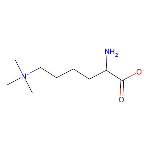 2D Structure of N6,N6,N6-Trimethyl-L-lysine