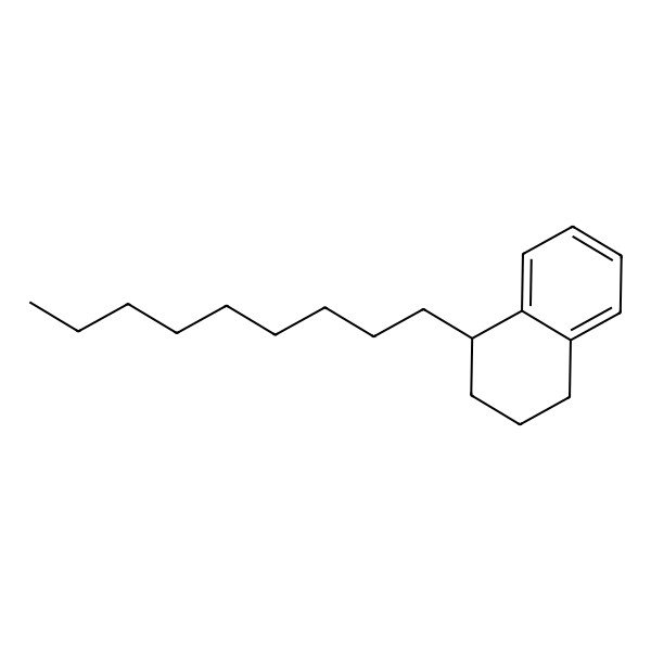 2D Structure of Naphthalene, 1,2,3,4-tetrahydro-1-nonyl-