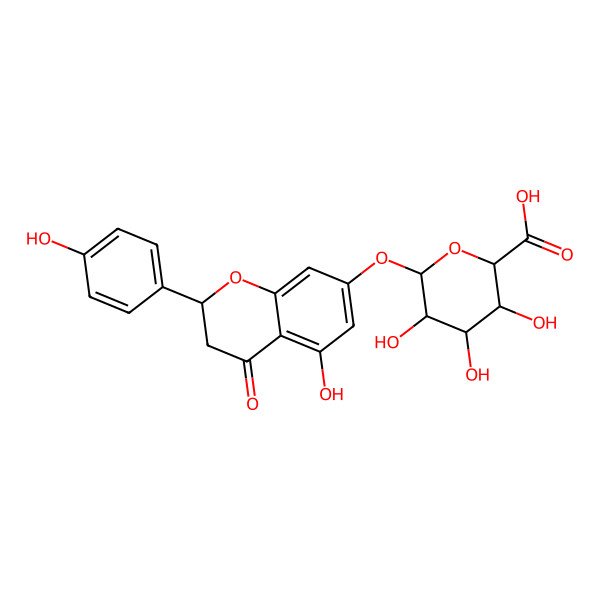2D Structure of Naringenin-7-O-glucuronide 2D Structure of Naringenin-7-O-glucuronide