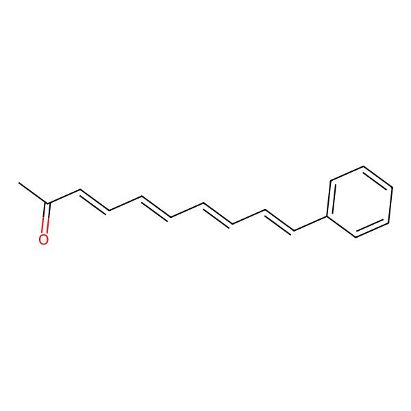 2D Structure of (3E,5E,7E,9E)-10-Phenyl-3,5,7,9-decatetraen-2-one