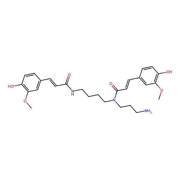 2D Structure of N,N'-diferuloylspermidine