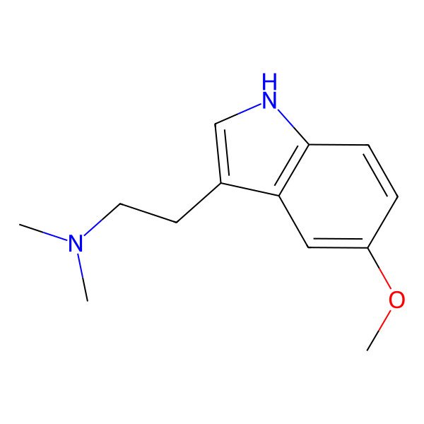 2D Structure of N,N-Dimethyl-5-methoxytryptamine