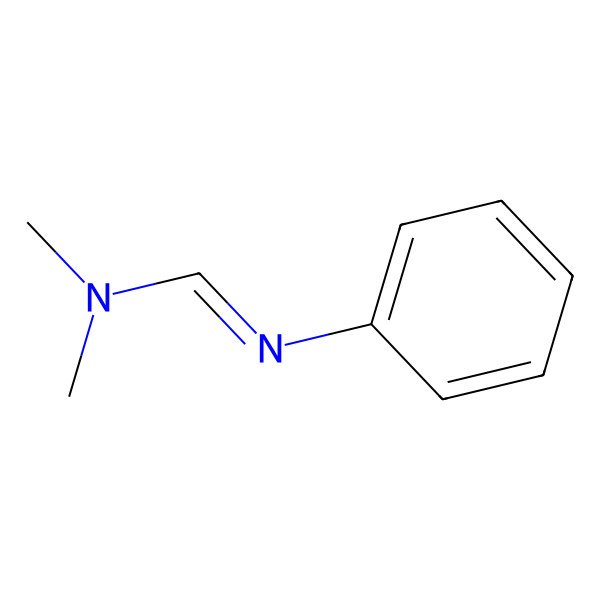 2D Structure of N,N-Dimethyl-N'-phenylformamidine 2D Structure of N,N-Dimethyl-N'-phenylformamidine