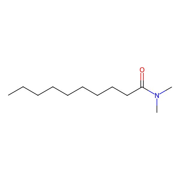 2D Structure of Dimethyl capramide